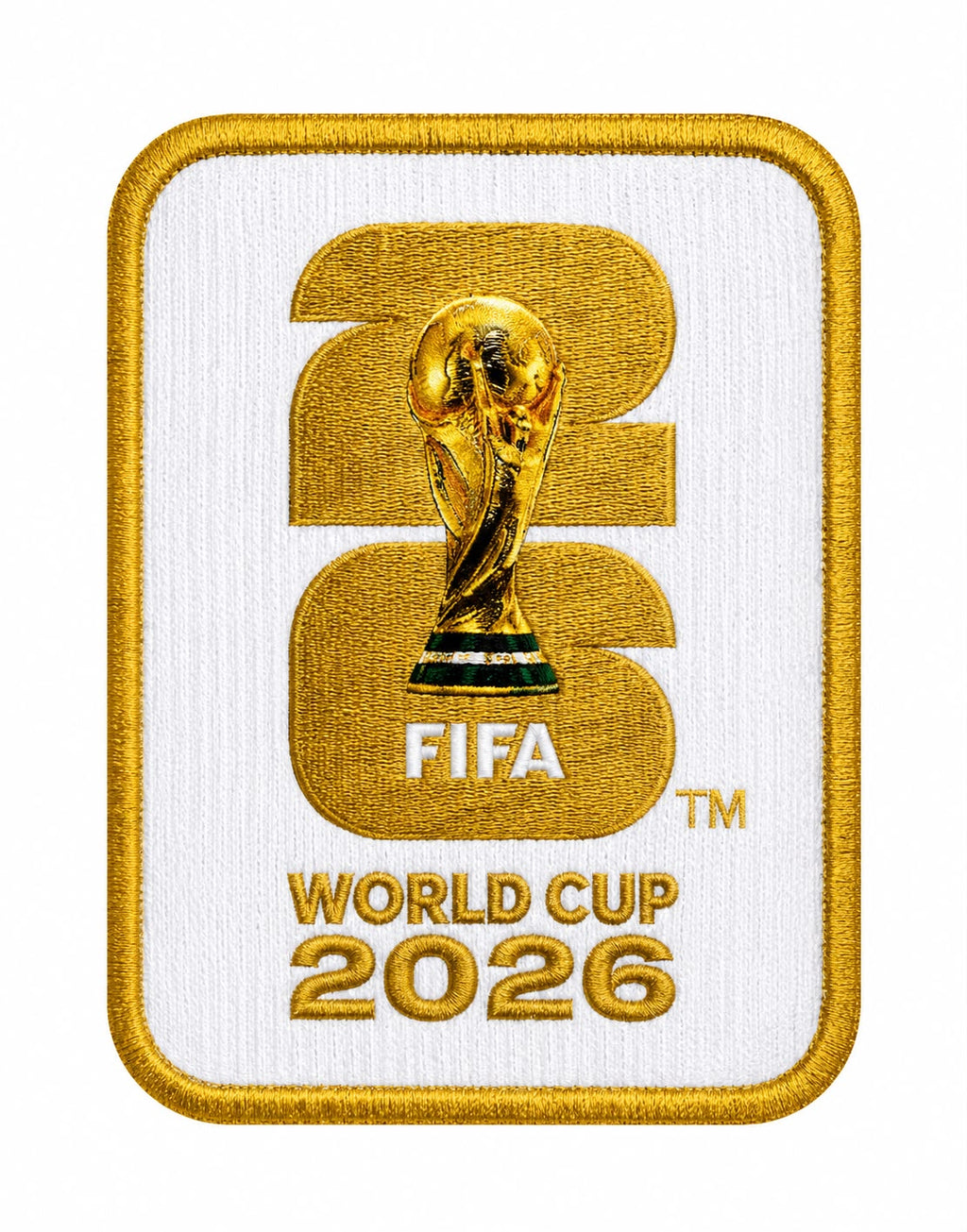 WC 2026 Fond Blanc Doré