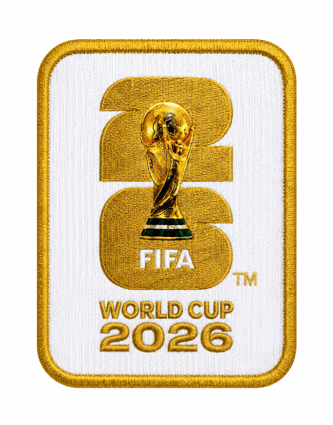 WC 2026 Fond Blanc Doré