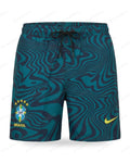Brésil - Short de Bain Vagues Bleu Canard — Le Vestiaire