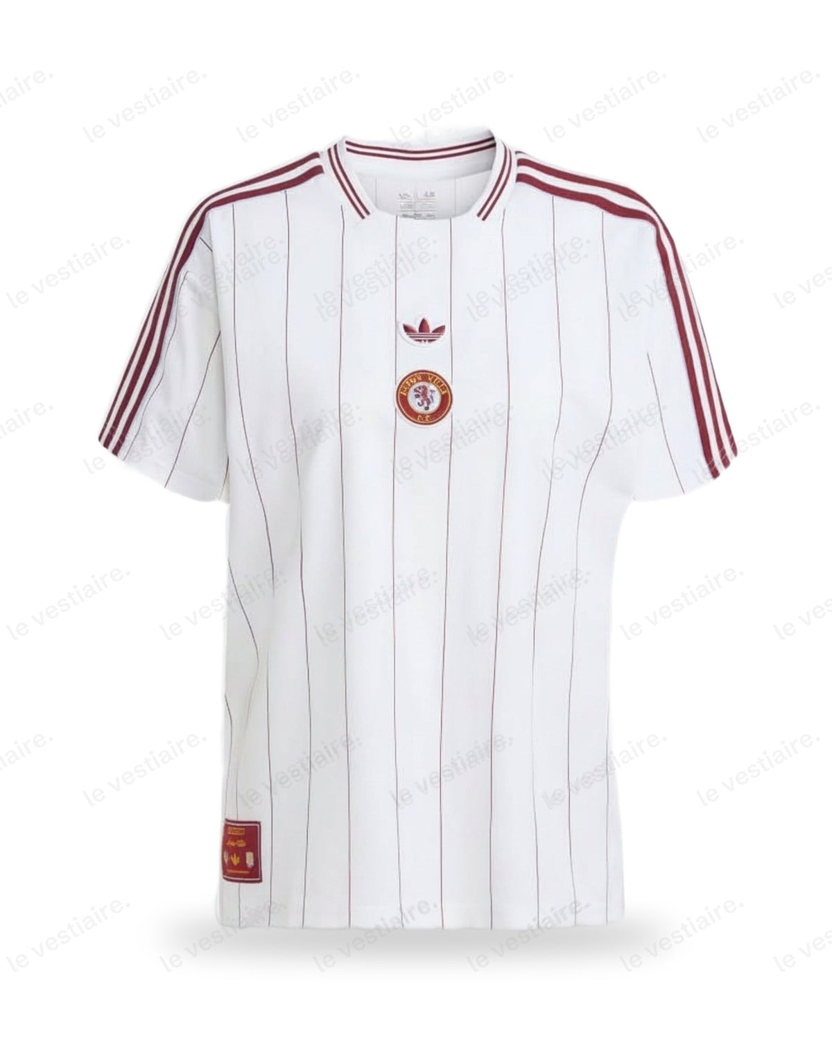 Aston Villa - Maillot Terrace Icons Blanc & Bordeaux — Le Vestiaire