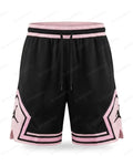 Short Jordan Diamond Noir Losange Rose Poudré — Le Vestiaire