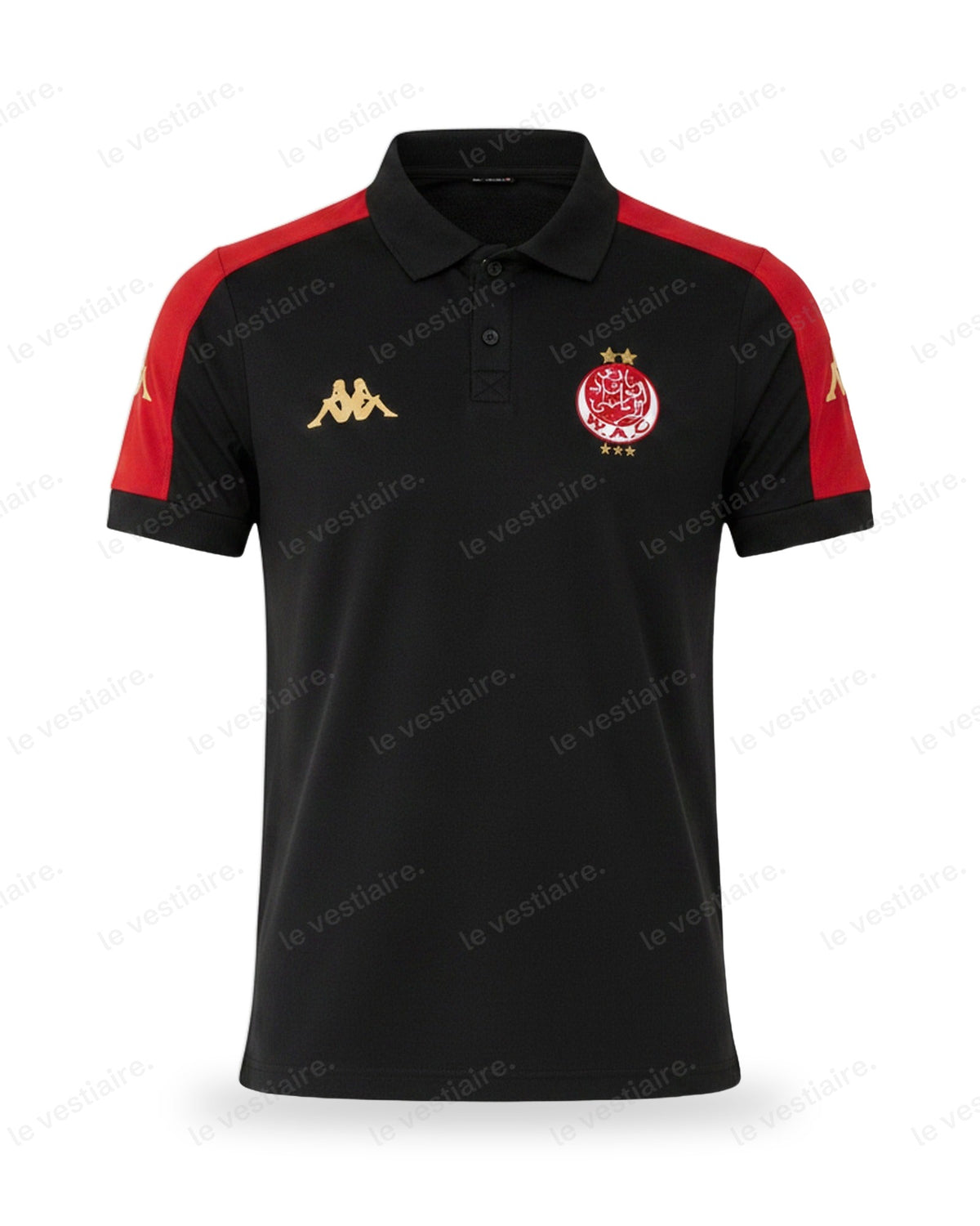 Polo WAC Wydad – Noir & Rouge | Kappa Collection Club — Le Vestiaire