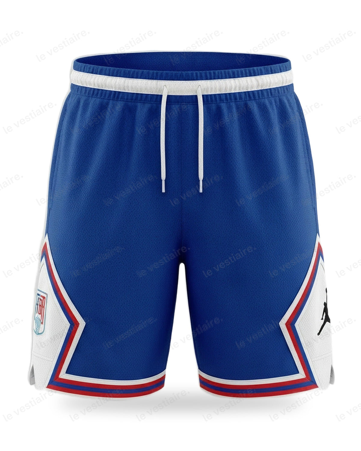 Short Jordan x France Basket Diamond Bleu Roi — Le Vestiaire