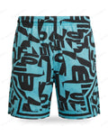 Short Jordan Diamond Graffiti Cyan — Le Vestiaire