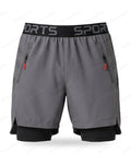 Short Running 2-en-1 – Gris Clair — Le Vestiaire