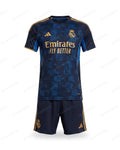 Real Madrid - Ensemble Édition Monogramme Bleu & Or 2025/26 (Maillot + Short) — Le Vestiaire