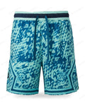 Short Jordan Diamond Léopard Turquoise — Le Vestiaire