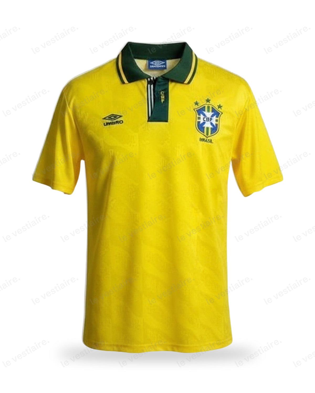 Maillot Brésil Rétro – Jaune & Vert | Umbro Collection Vintage — Le Vestiaire