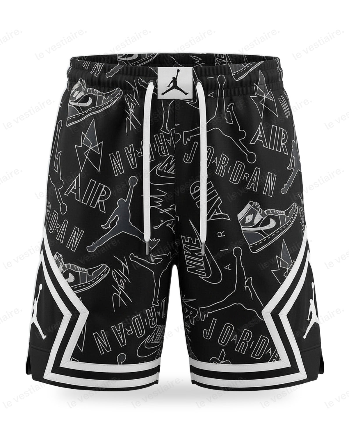 Short Jordan Diamond Sketch Noir — Le Vestiaire