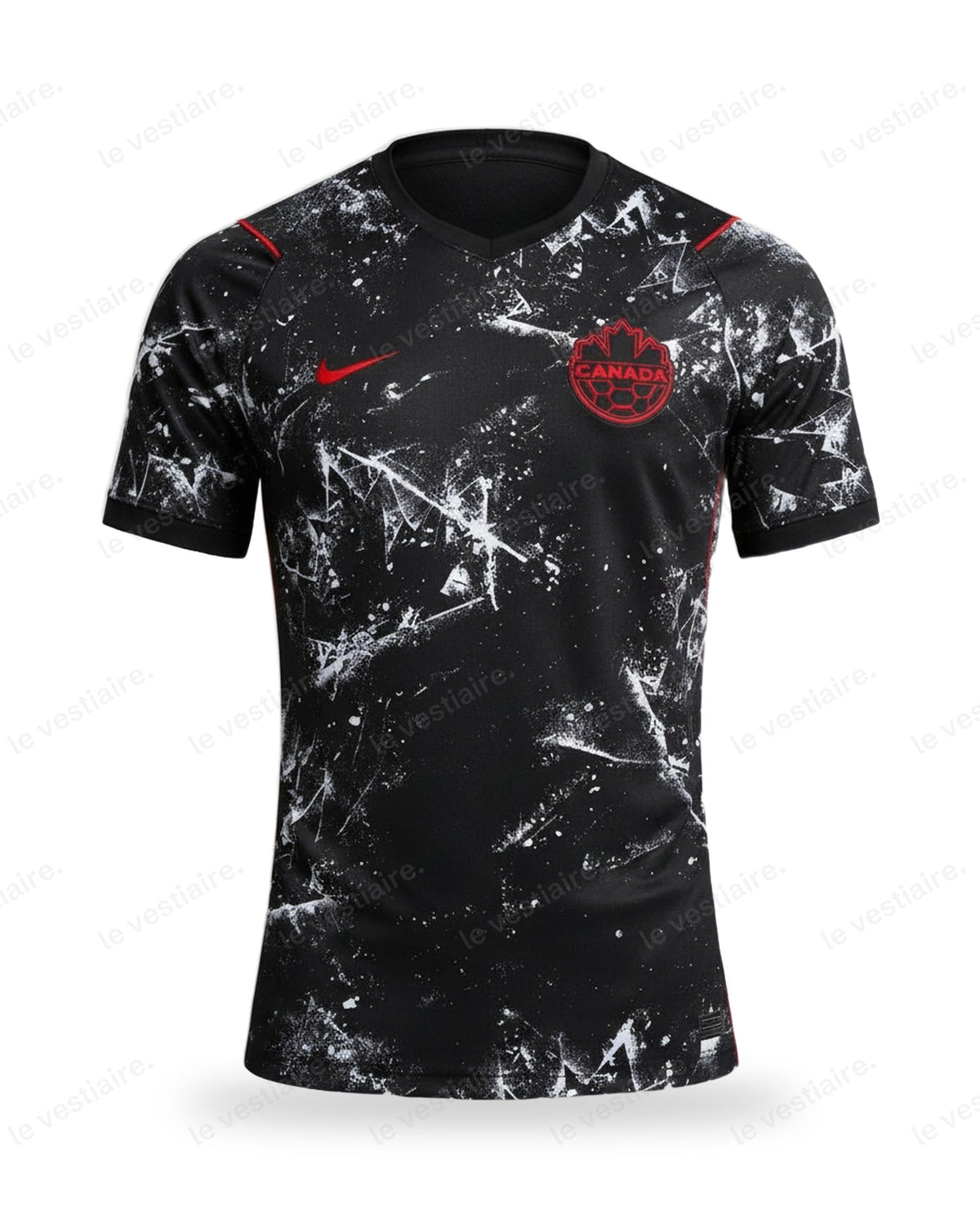 Maillot Canada Extérieur Noir – Édition Splatter Rouge — Le Vestiaire