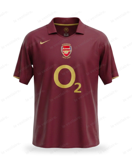 Arsenal FC - Maillot Rétro Domicile Bordeaux 2005/06 — Le Vestiaire