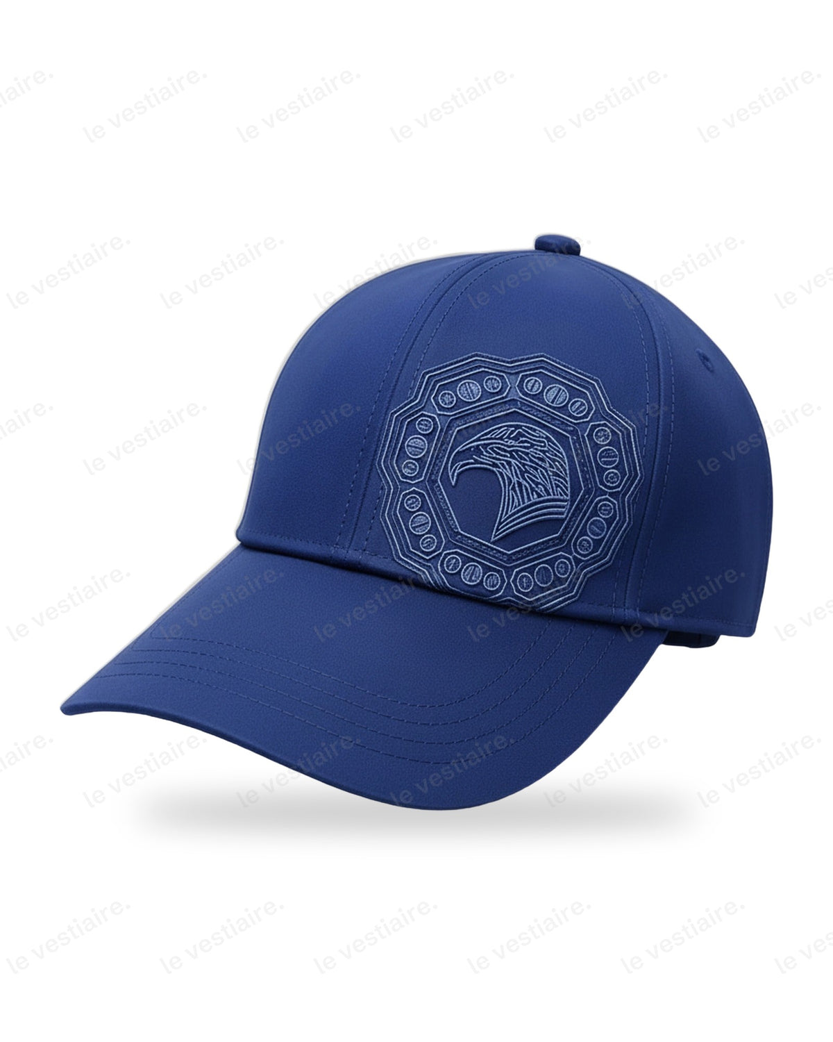 Casquette Aigle – Écusson Brodé Ton sur Ton — Bleu Roi — Le Vestiaire