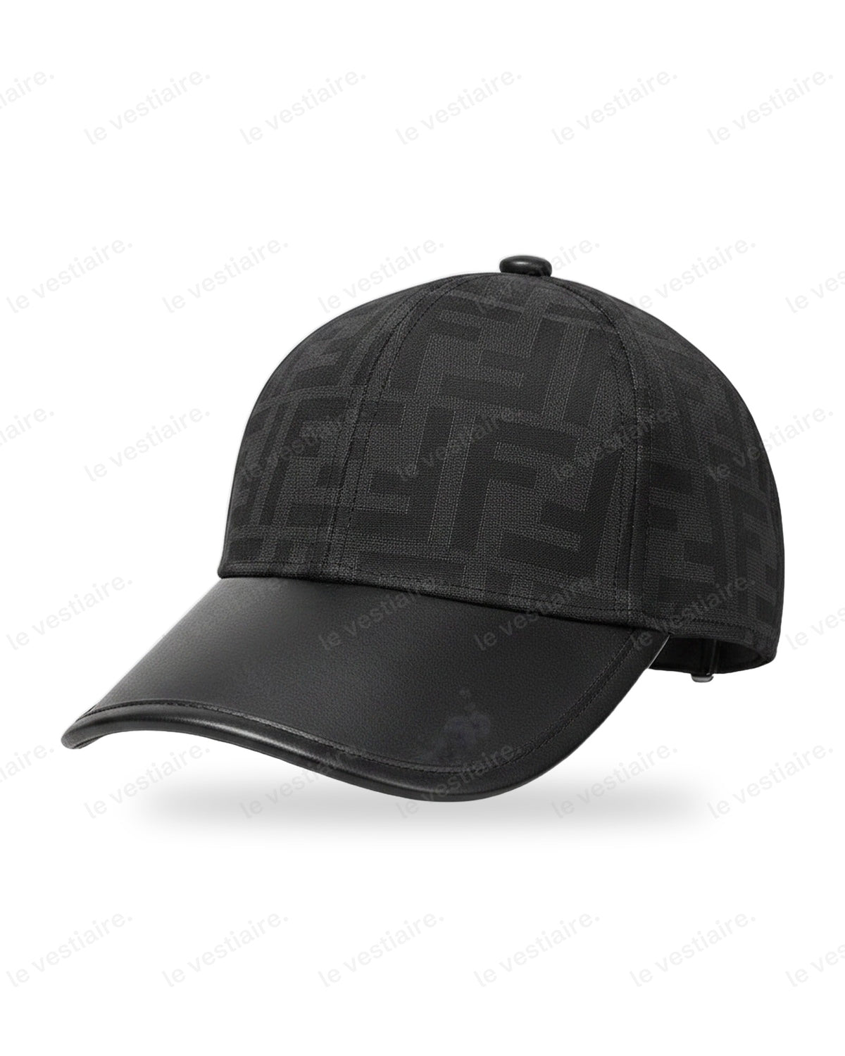 Casquette Fendi FF – Monogramme Noir Visière Cuir — Le Vestiaire
