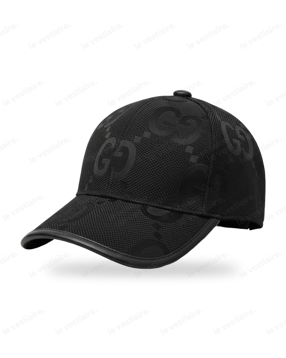 Casquette Gucci – Noir Monogramme Ton sur Ton — Le Vestiaire