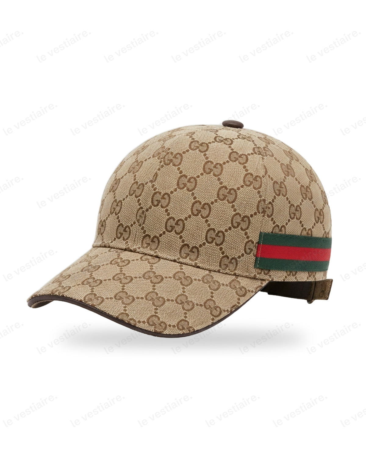 Casquette Monogramme Bande Web - Beige — Le Vestiaire