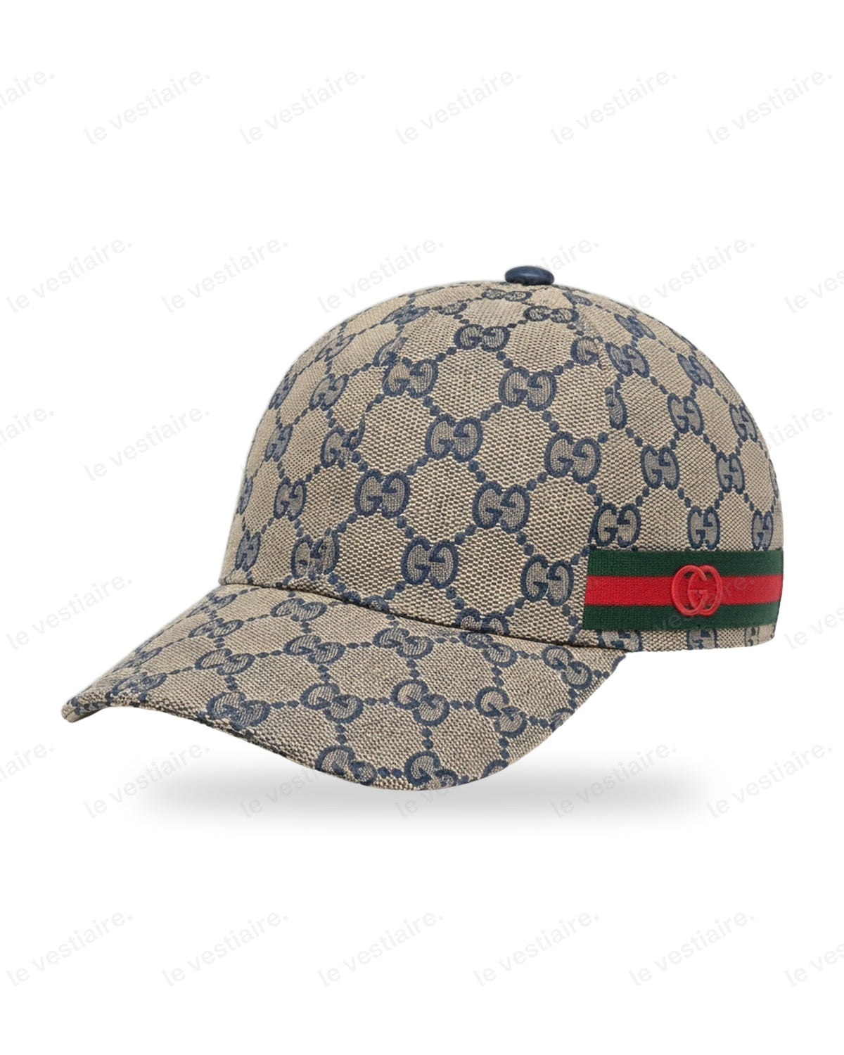Casquette Monogramme Bande Web - Bleu Marine — Le Vestiaire