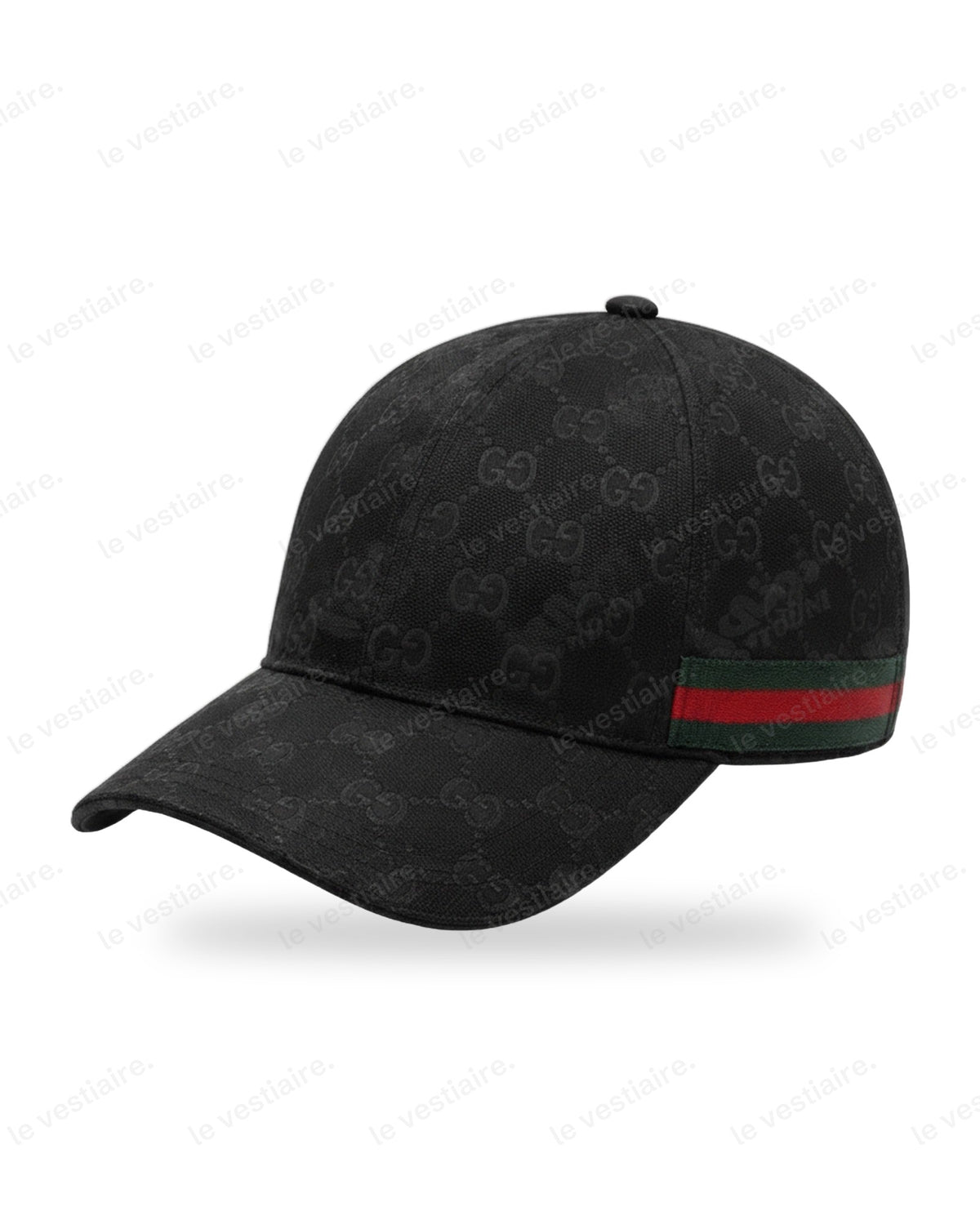 Casquette Monogramme Bande Web - Noir — Le Vestiaire