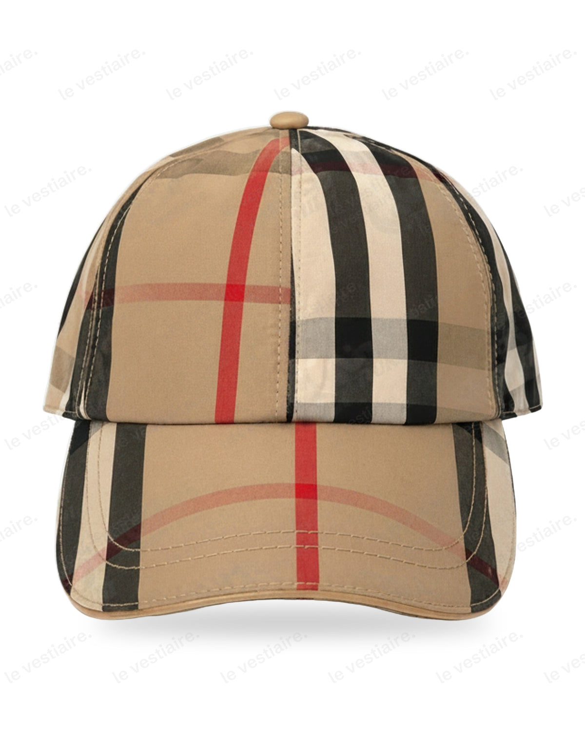 Casquette à Carreaux Vintage - Beige — Le Vestiaire