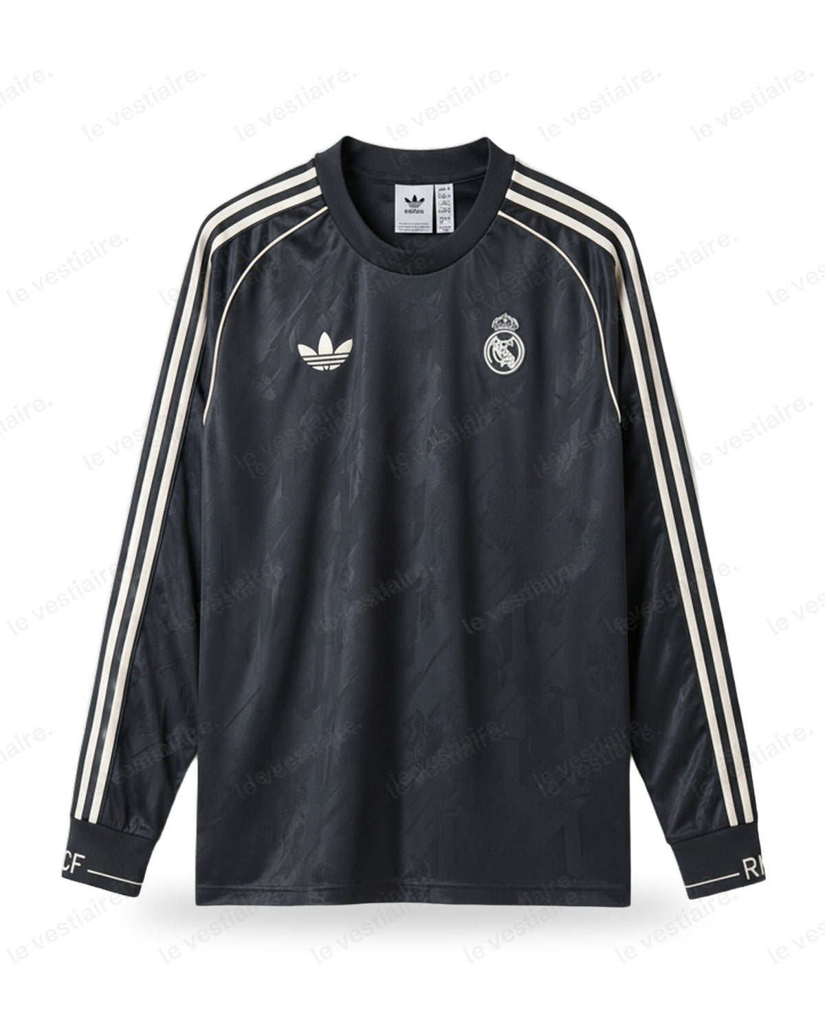 Real Madrid - Maillot Terrace Icons Noir Manches Longues — Le Vestiaire