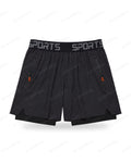 Short Running 2-en-1 – Anthracite — Le Vestiaire