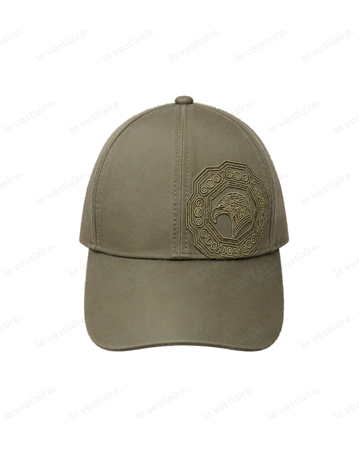 Casquette Aigle – Écusson Brodé Ton sur Ton — Kaki Olive