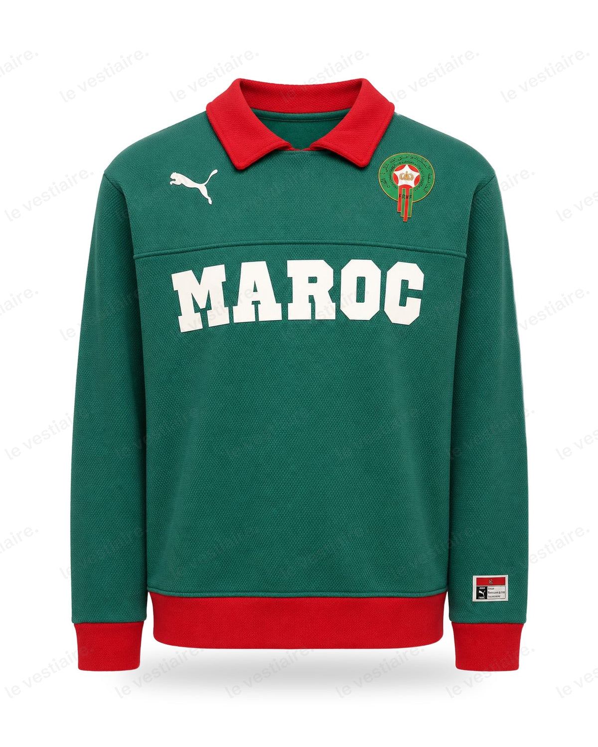 Maroc - Polo Manches Longues Vert