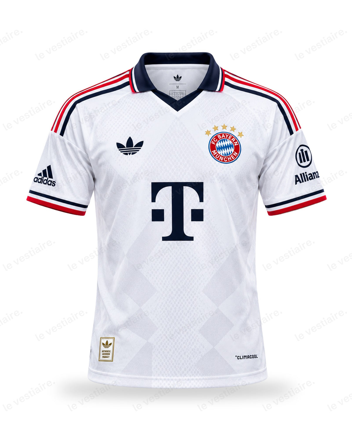 Bayern Munich - Maillot Extérieur Blanc Rétro 2026/27