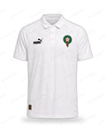 Maroc - Polo Blanc Uni Écusson
