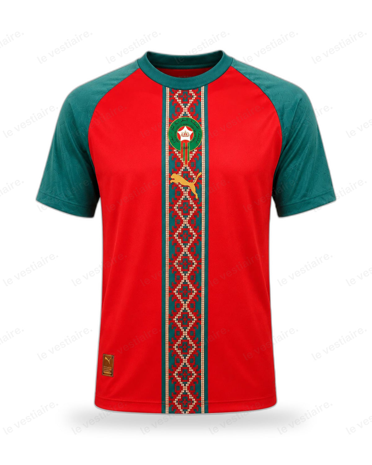 Maillot Pre-Match d'Entraînement 2026-2028 Rouge Vert Zelige